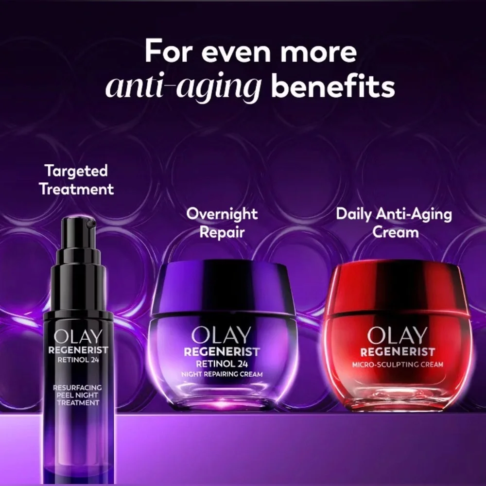 OLAY Regenerist AND OLAY Retinol24 Night Moisturizer! BOTH. NIB!💎 - Picture 2 of 9